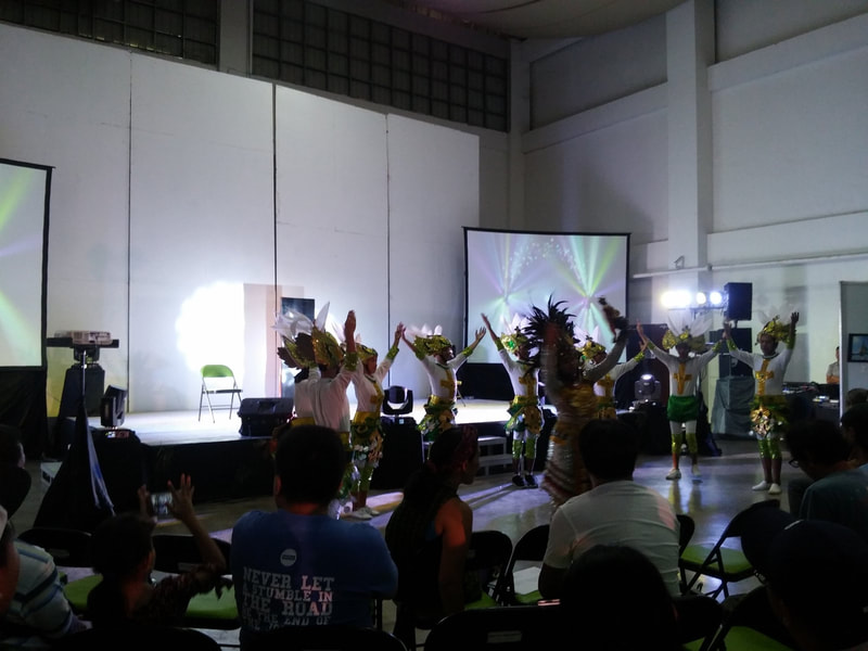 Sinulog dance performance by local dancers